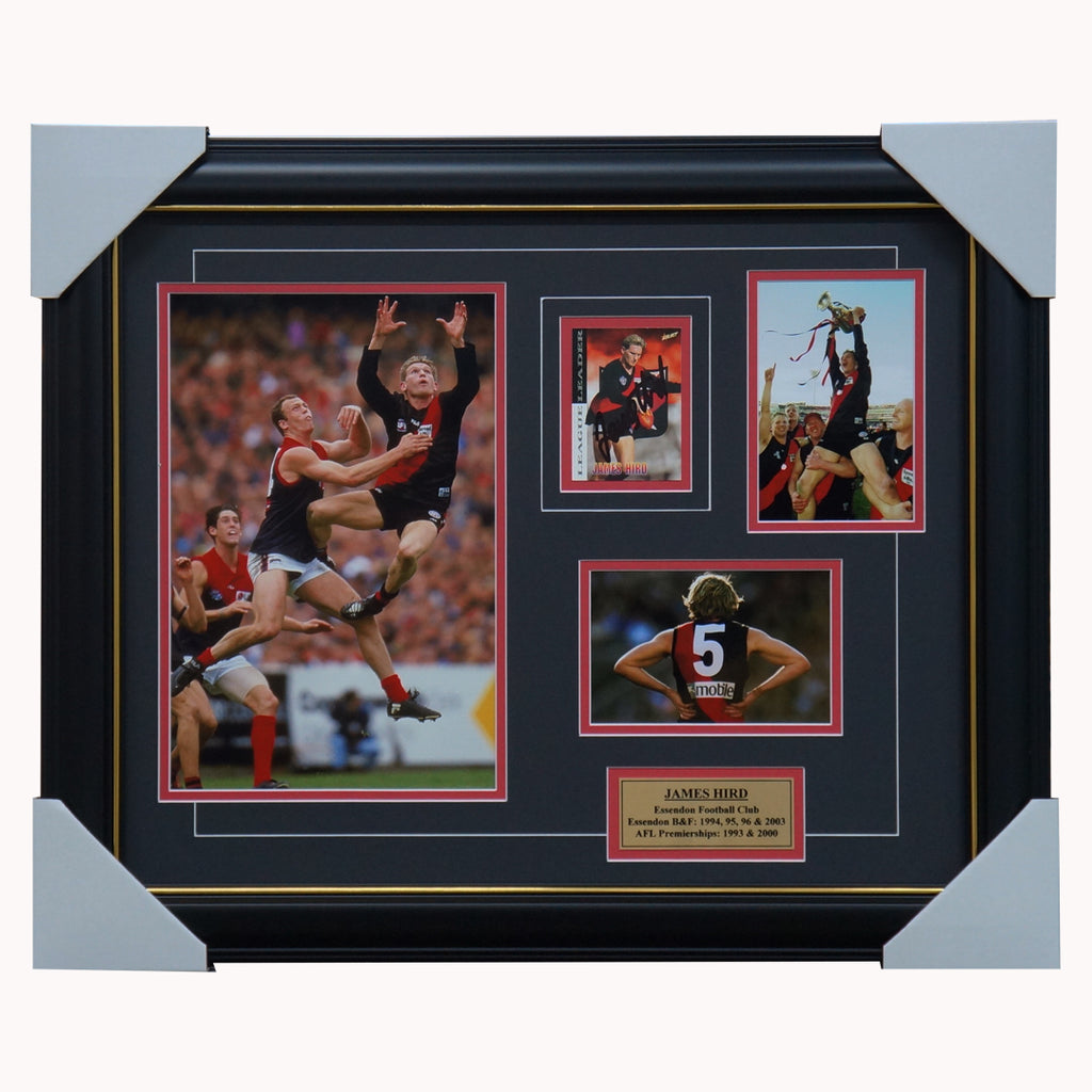 James Hird Essendon Signed Photo Collage Framed - 1380 1 Only