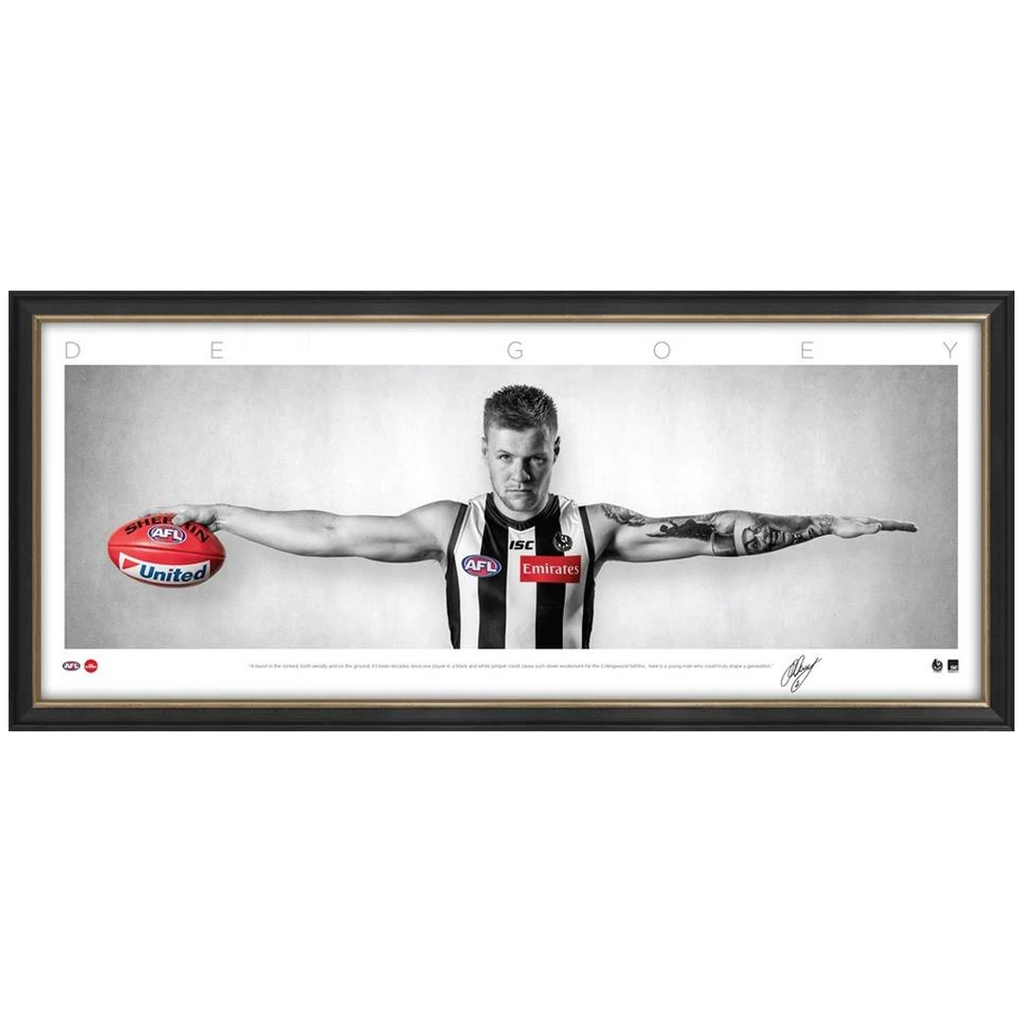 Jordan De Goey Collingwood Mini Wings Official Afl Print Frame - 3761