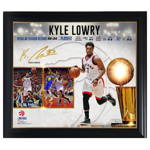 Kyle Lowry Toronto Raptors 2019 Nba Finals Champions Collage Official Nba Print Framed - 4430