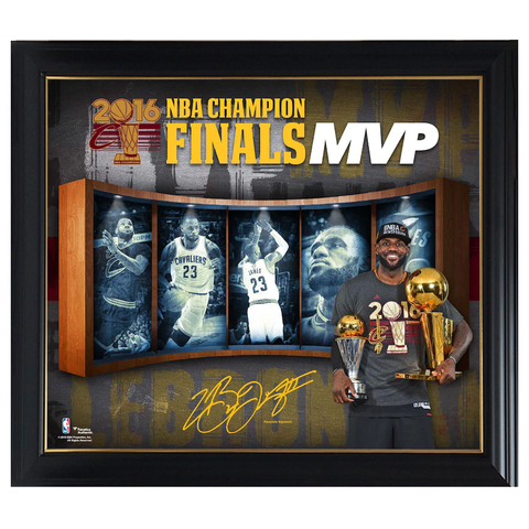 Lebron James Cleveland Cavaliers 2016 Nba Finals Mvp Collage Official Nba Print Framed - 4355