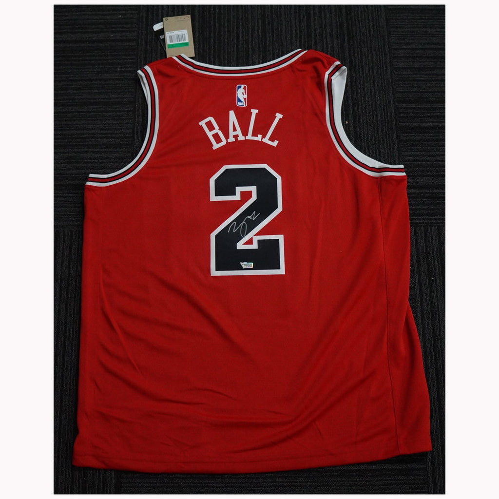 Lonzo Ball Signed Chicago Bulls #2 Official Fanatics Signed NBA Jersey - 4981