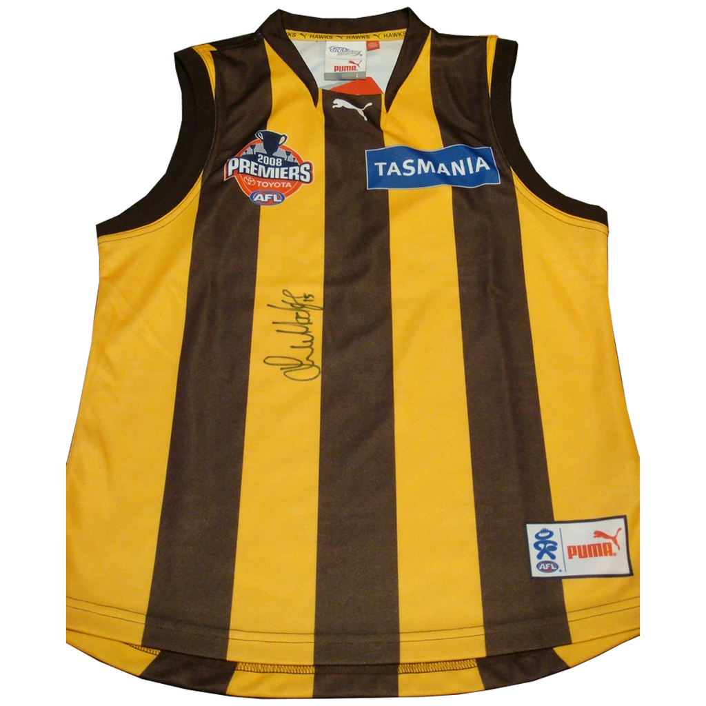 Luke Hodge Signed Hawthorn 2008 Premiers L/e Jumper - 1438