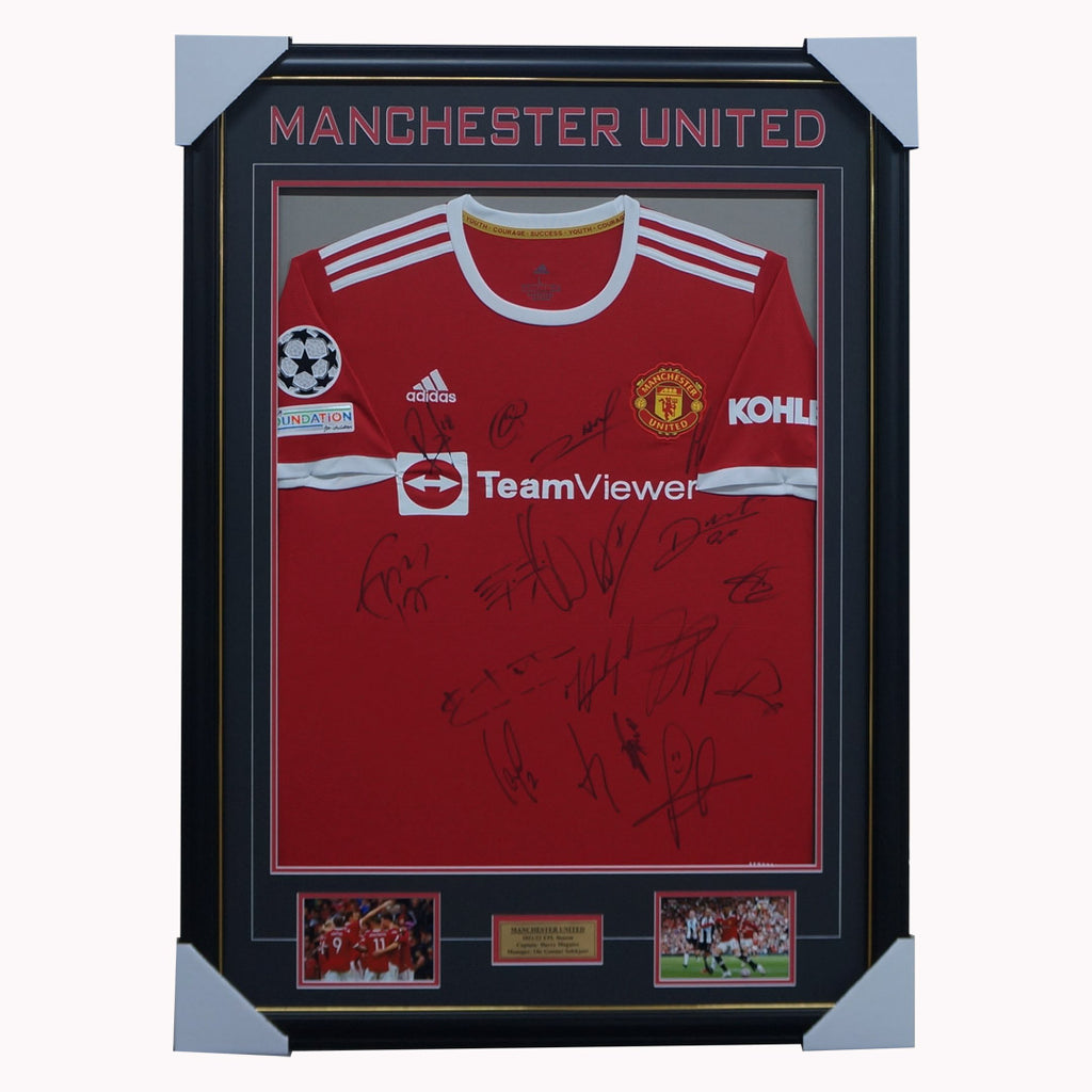 Manchester United Signed 2021/22 Team Jersey Framed Ronaldo - 4933