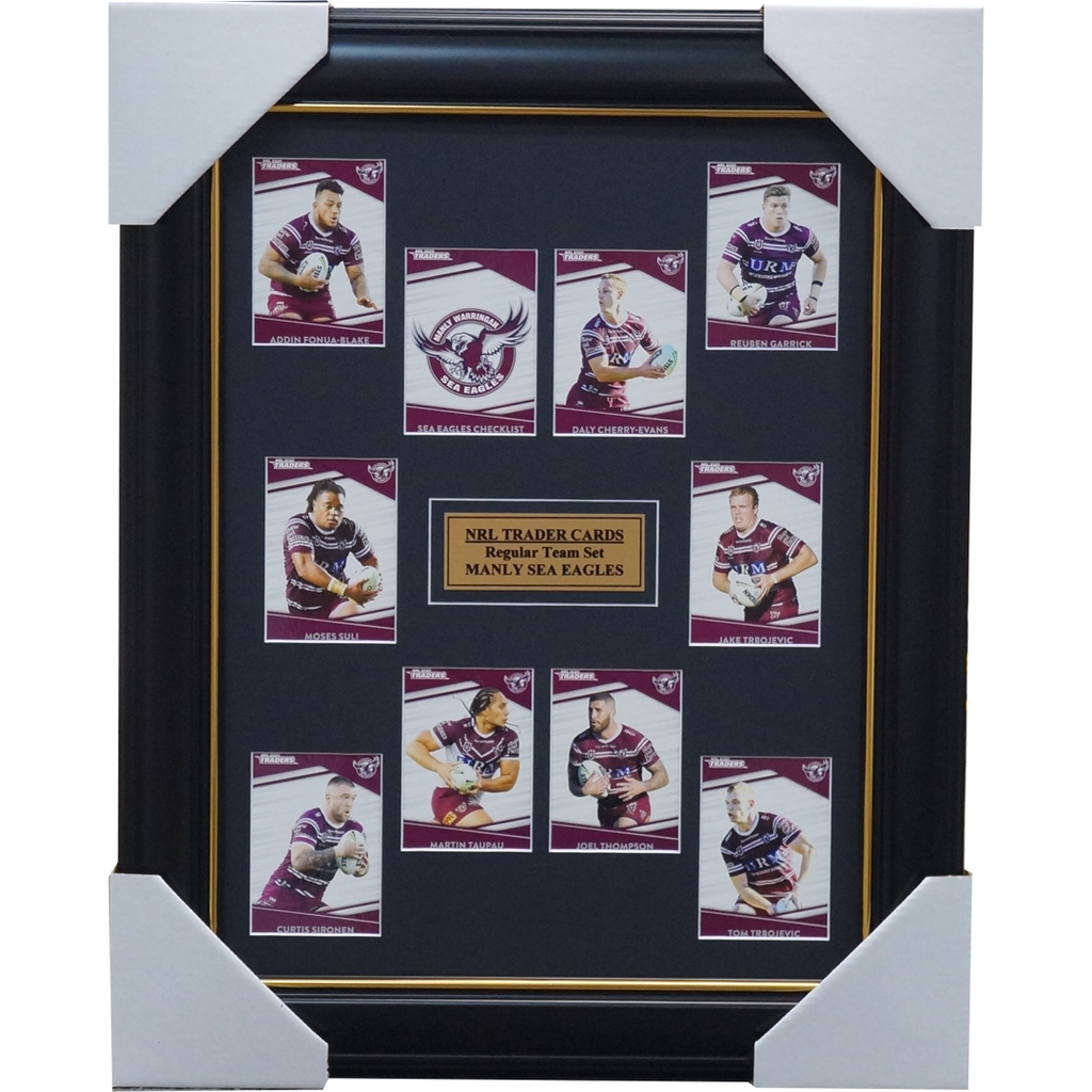 2020 Nrl Traders Cards Manly Sea Eagles Team Set Framed Tom-trbojeriv Suli Garrick - 4023