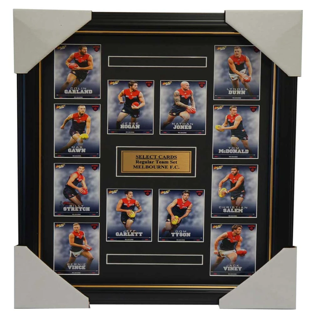Melbourne Demons 2016 Select Card Team Set Framed Jesse Hogan Nathan Jones - 2644