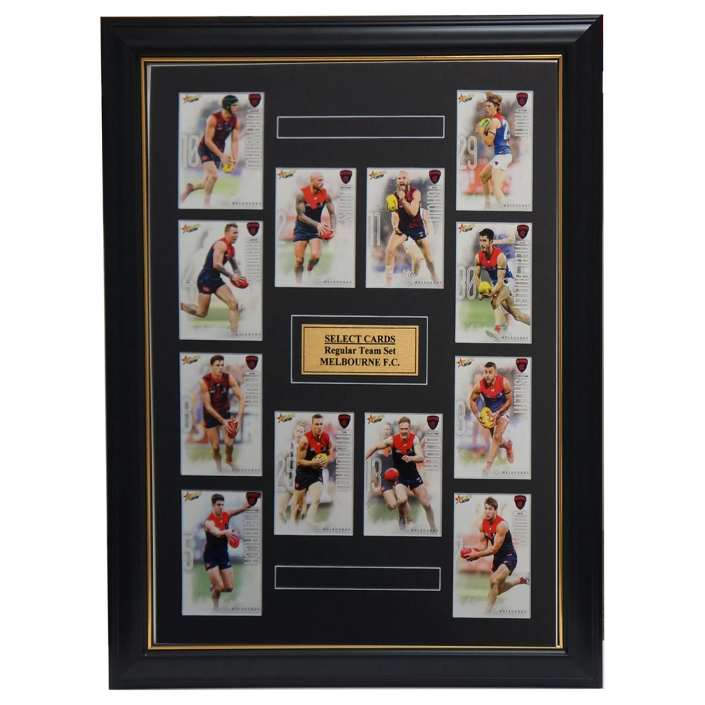 Melbourne Demons 2019 Select Card Team Set Framed Max Gawn Viney Oliver Petracca - 3522