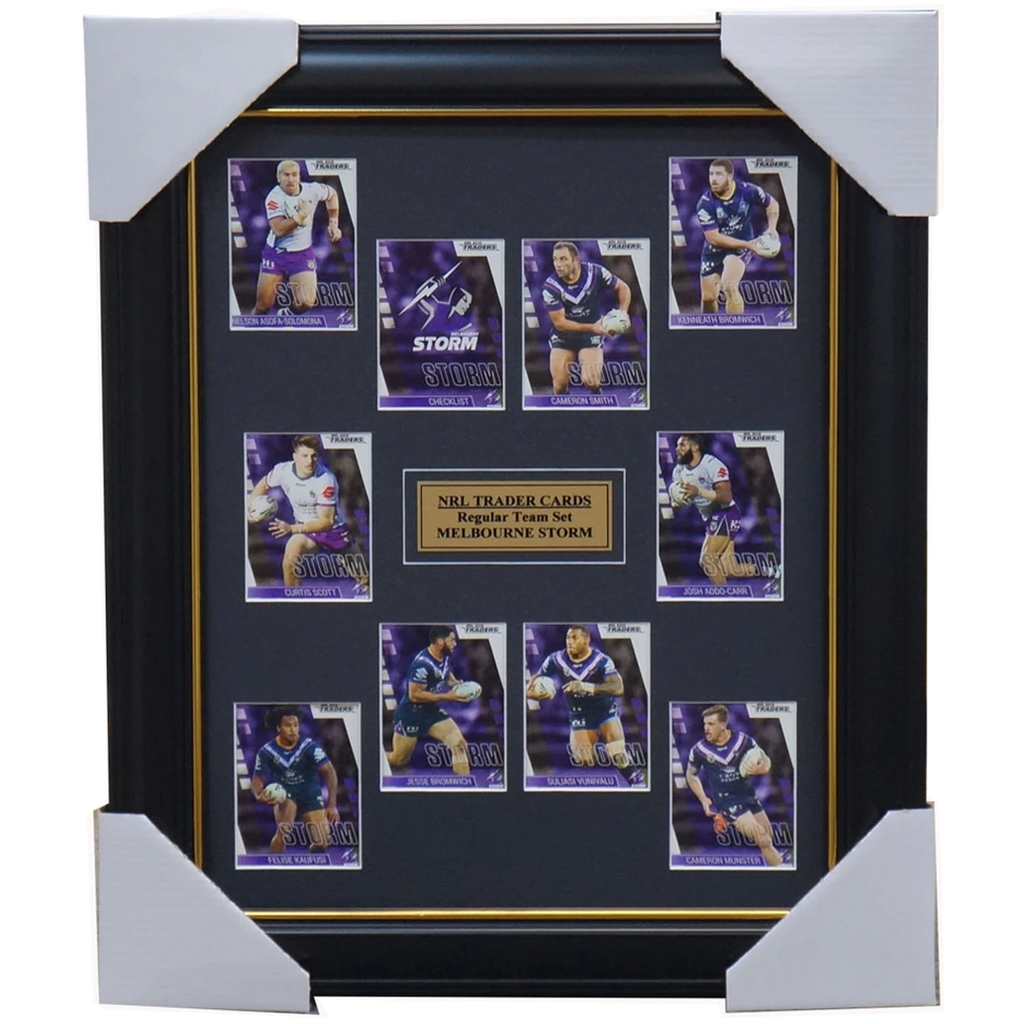 Melbourne Storm 2019 Nrl Traders Card Set Framed Smith Addo-carr Munster - 3634