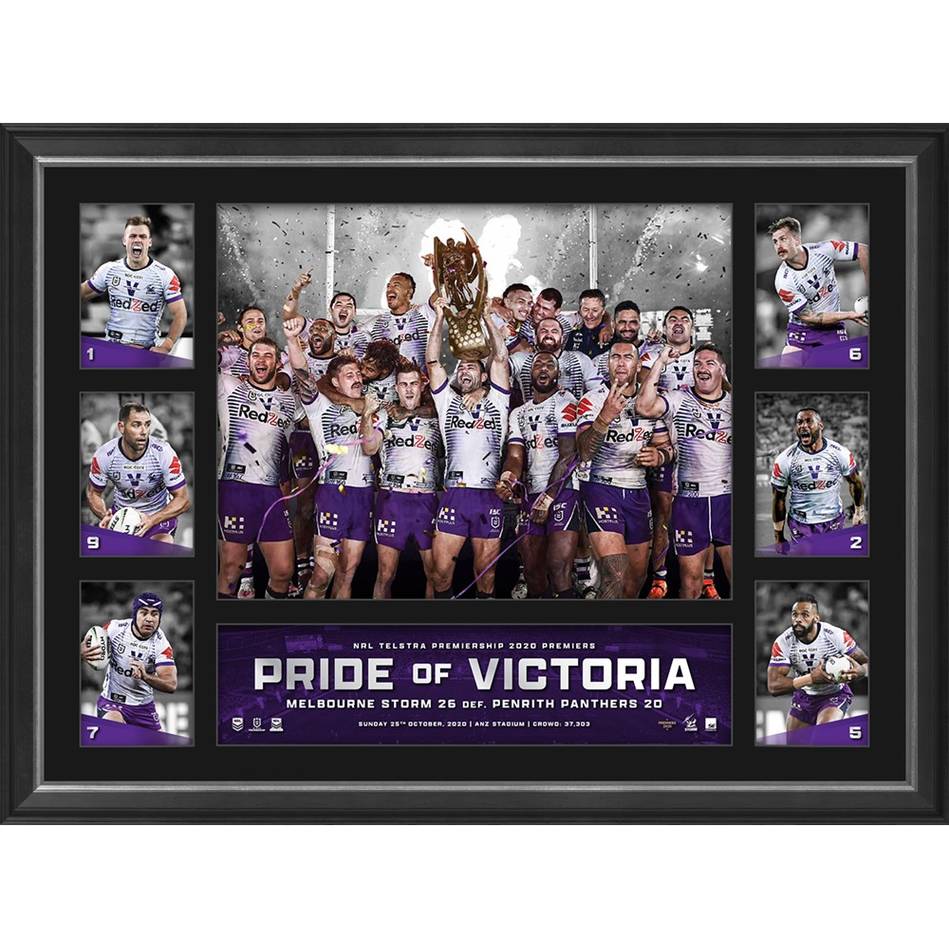 Melbourne Storm 2020 Nrl Premiers Official Tribute Frame - 4680