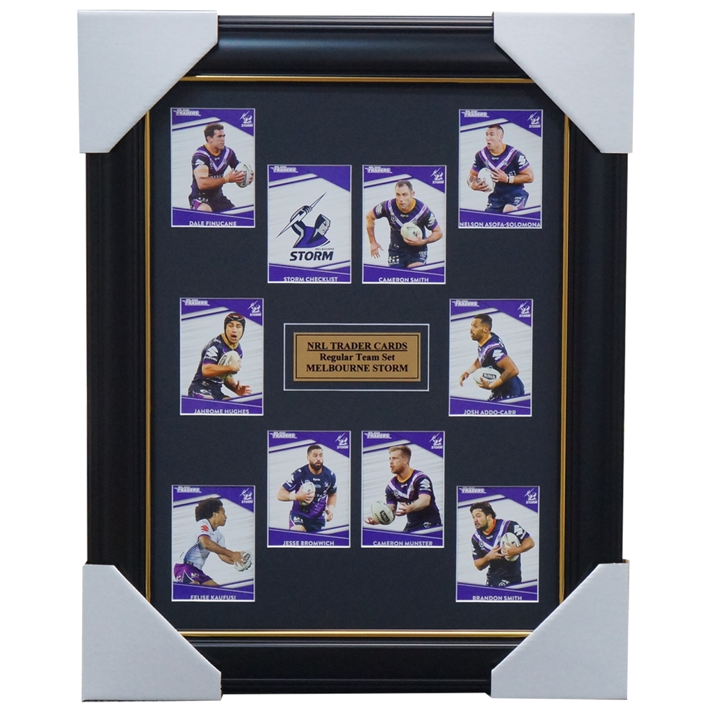2020 Nrl Traders Cards Melbourne Storm Team Set Framed Smith Addo-carr Munster - 4026