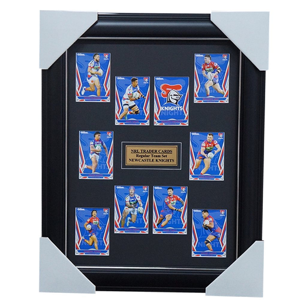 2023 NRL Traders Cards Newcastle Knights Team Set Framed - 5465