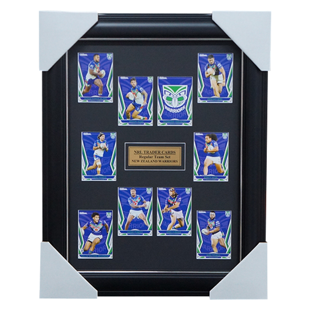 2023 NRL Traders Cards New Zealand Warriors Team Set Framed - 5416