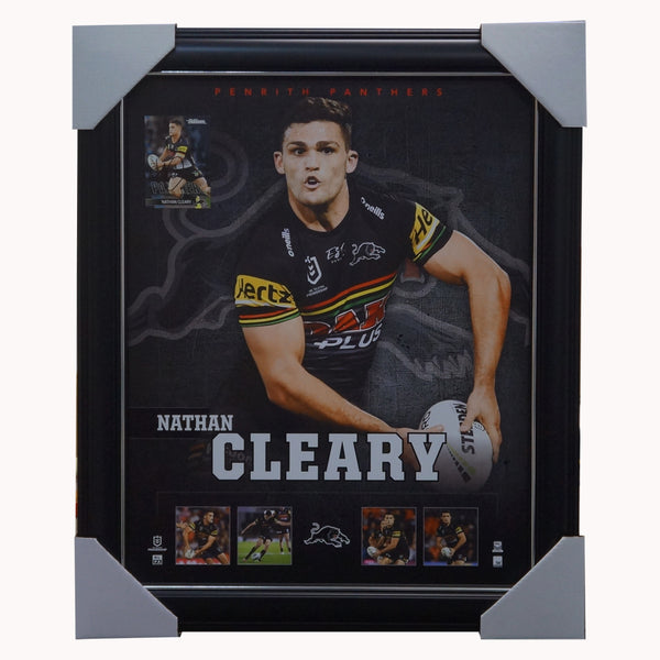 Nathan Cleary Penrith Panthers Official NRL Player Print Framed + Sign
