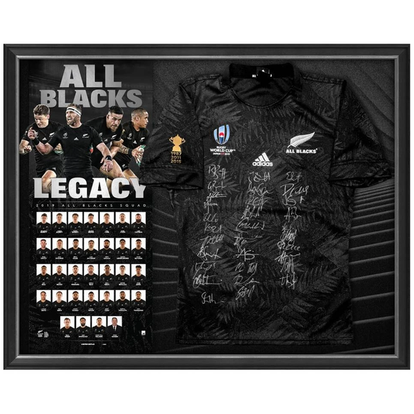 New Zealand All Blacks Signed 2019 World Cup Official Nzru Team
