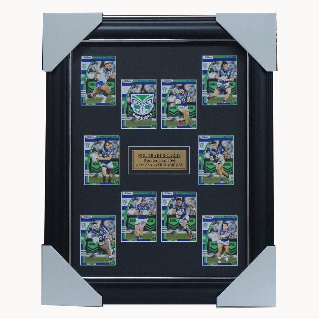 2022 NRL Traders Cards New Zealand Warriors Team Set Framed - 5097