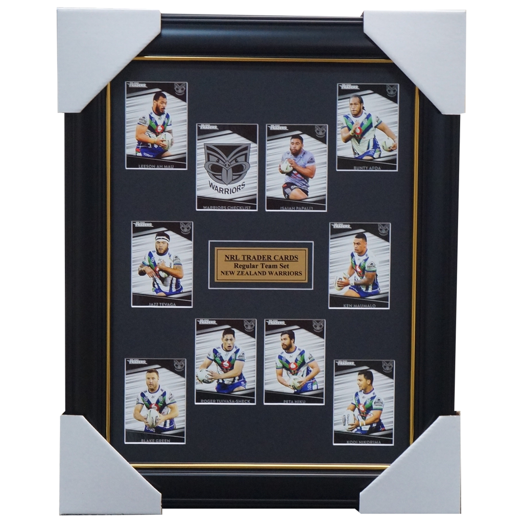 2020 Nrl Traders Cards New Zealand Warriors Team Set Framed Papali'i Tuivasa-sheck Hiku - 4027