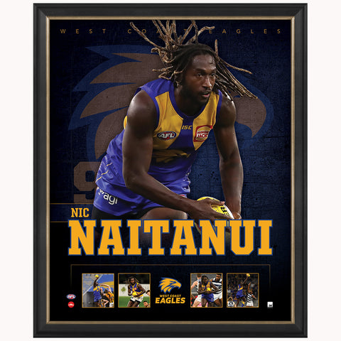 Nic Naitanui West Coast Eagles F.c. Official Licensed Afl Print Framed New - 4487