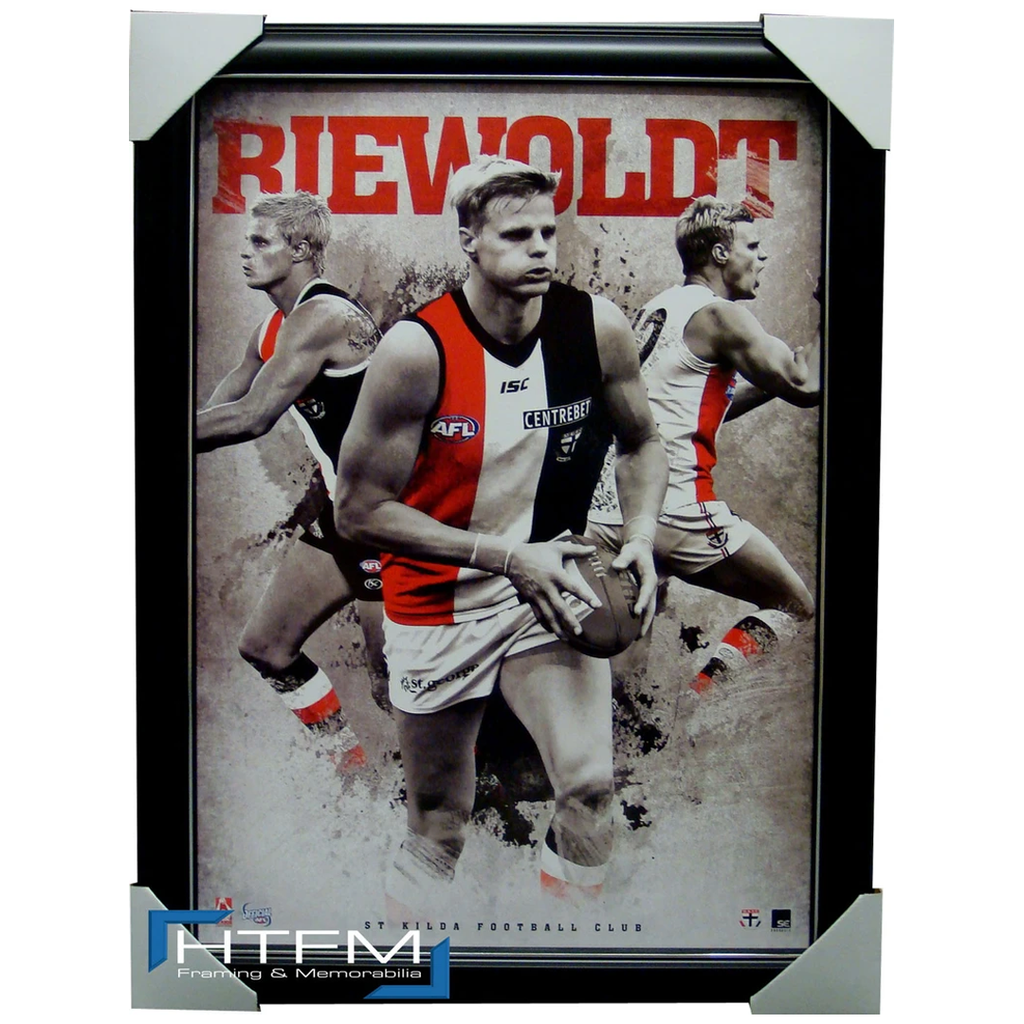 Nick Riewoldt St Kilda Football Club Print Framed - 1220