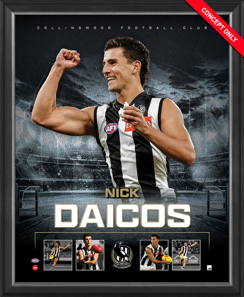 Nick Daicos Collingwood Official Licensed AFL Print Framed - 5137