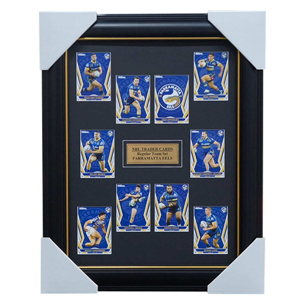 2023 NRL Traders Cards Parramatta Eels Team Set Framed Gutherson Moses - 5414