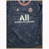 Paris Saint Germain Signed 2021/22 Squad Jersey Messi Mbappe Neymar  - 4984