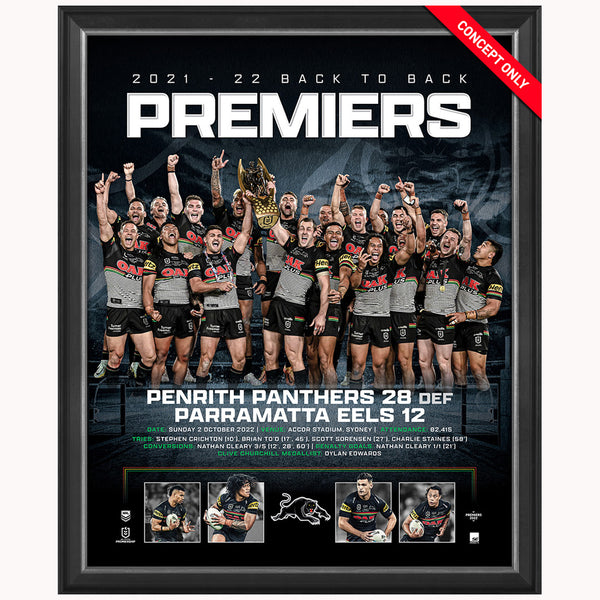 Penrith Panthers 202122 Back to Back Premiers Official NRL Sportsprin