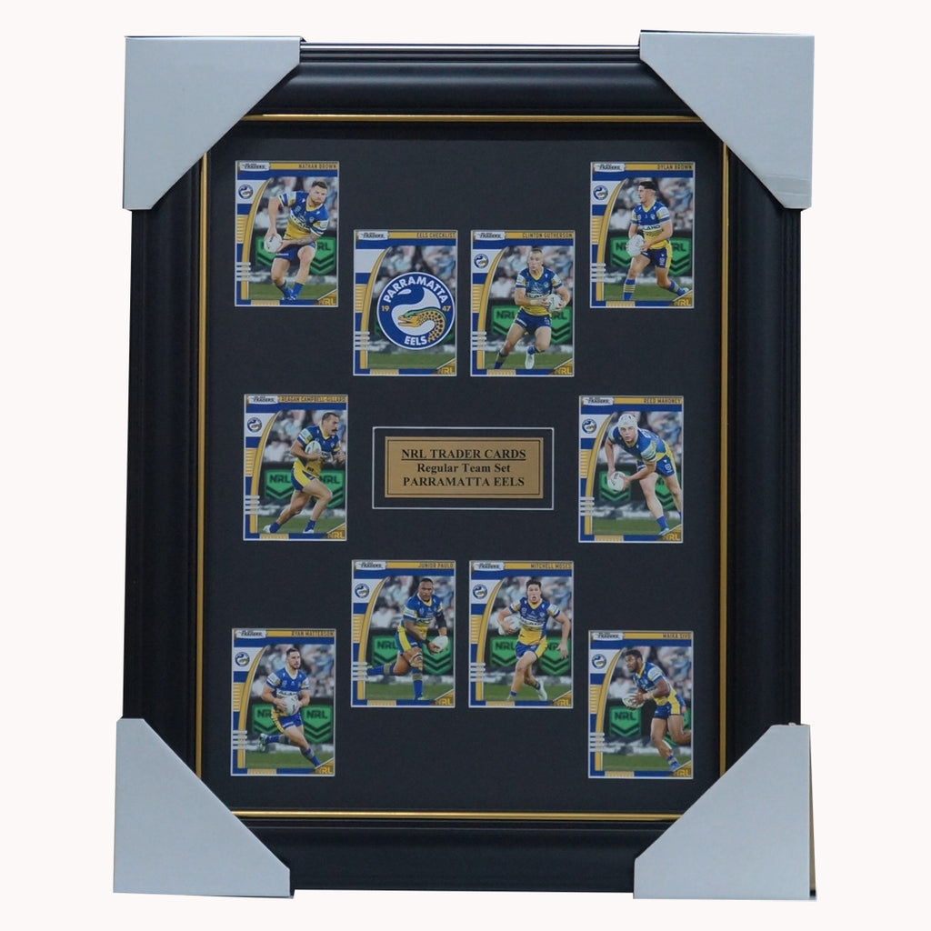 2022 NRL Traders Cards Parramatta Eels Team Set Framed Gutherson Moses - 5099