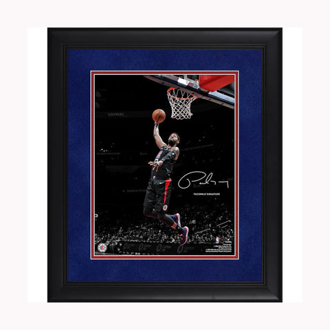 Paul George LA Clippers Framed 11" x 14" Spotlight Photograph - Facsimile Signature Framed - 4959