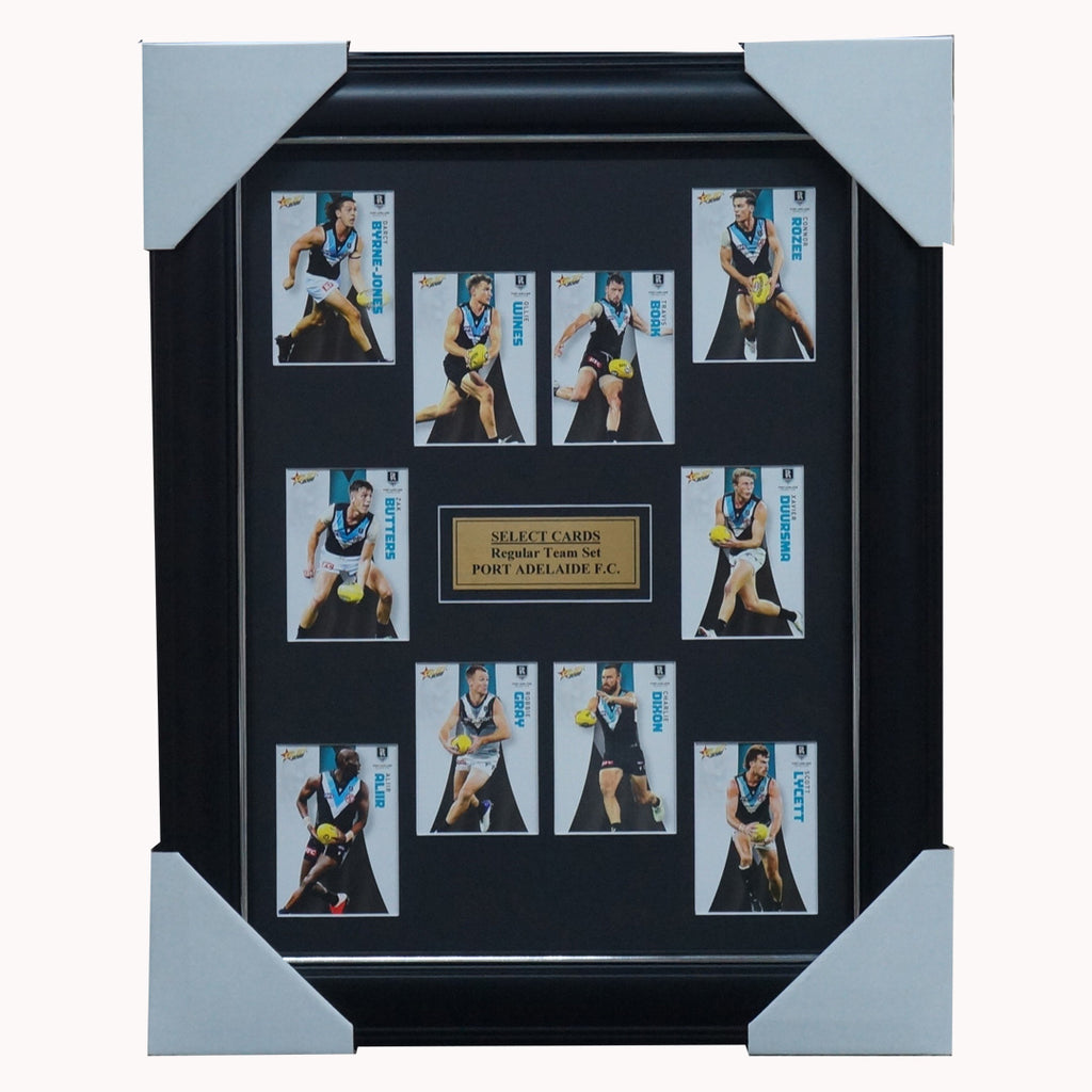 Port Adelaide 2022 Select Card Team Set Framed Wines Boak Dixon Gray - 5042
