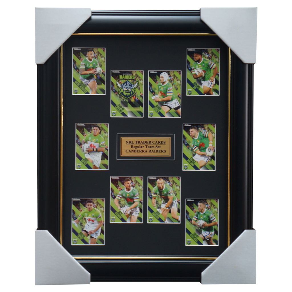 2021 NRL Traders Cards Canberra Raiders Team Set Framed Hodgson Croker Papalii - 4648