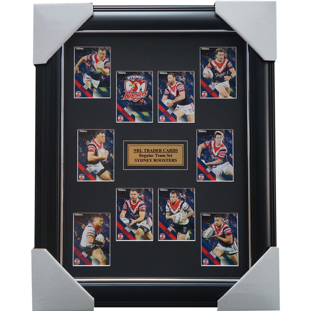 2021 NRL Traders Cards Sydney Roosters Team Set Framed Tedesco - 4661