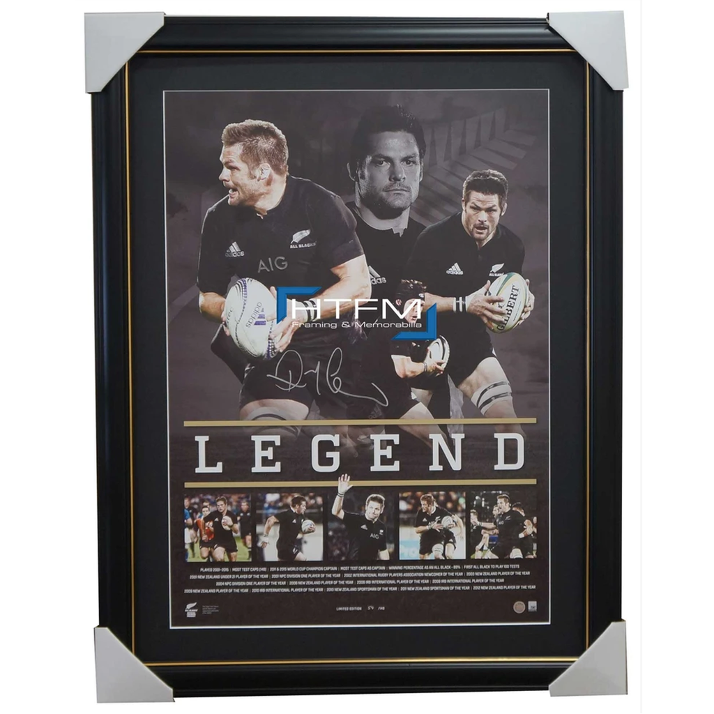 Richie Mccaw Signed Retirement All Blacks Lithograph Framed - 2602