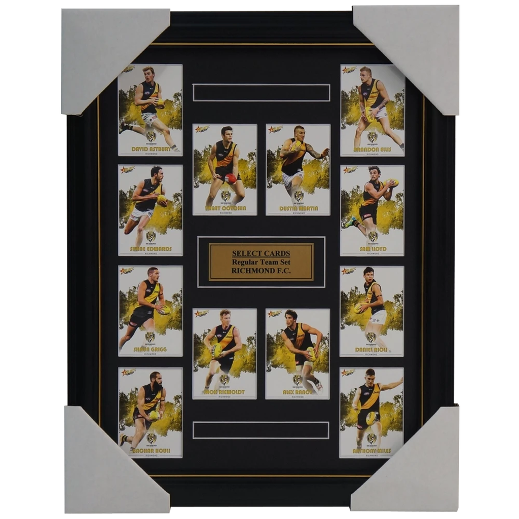 Richmond Tigers 2017 Select Card Team Set Framed Cotchin Dustin Martin Riewoldt - 3056
