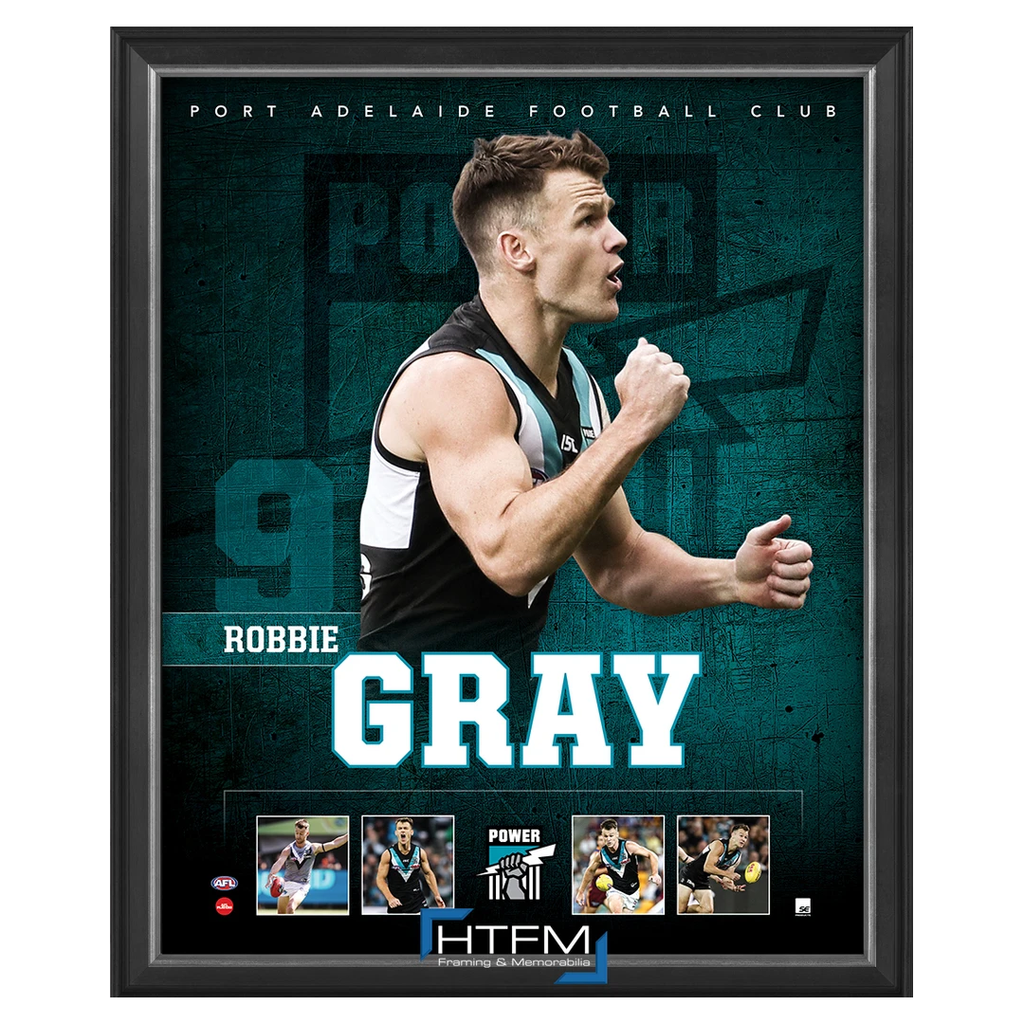 Robbie Gray Port Adelaide F.c. Official Licensed Afl Print Framed New - 3714