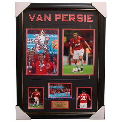 Robin Van Persie Manchester United Signed Photo Collage Framed - 1101