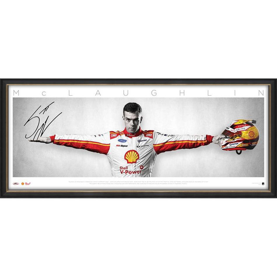 Scott Mclaughlin Signed Wings V-shell Power Official Print Framed - 4524