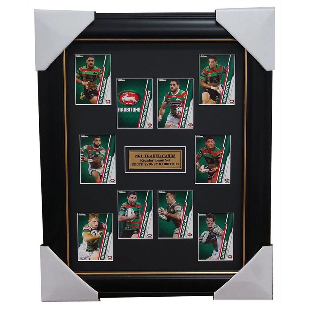 South Sydney Rabbitohs 2015 Nrl Card Team Set Framed Greg Inglis Sutton Reynolds - 1042