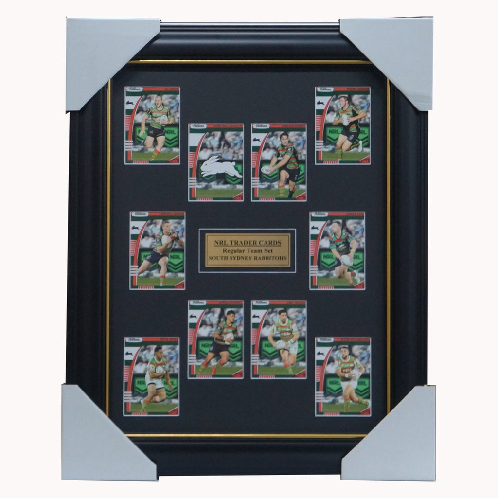 2022 NRL Traders Cards South Sydney Rabbitohs Team Set Framed - 5101