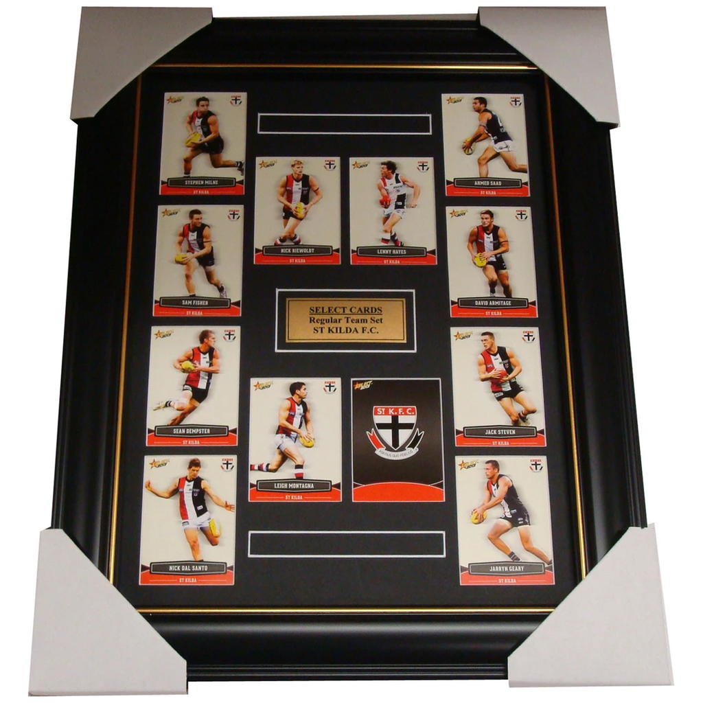 St Kilda 2013 Select Cards Set Framed includes Reiwoldt, Hayes - 1253
