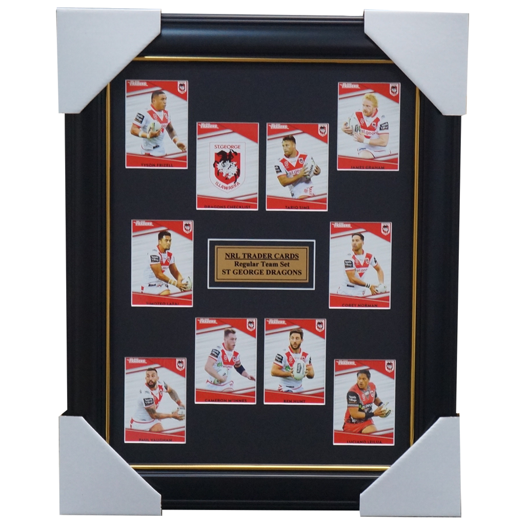 2020 Nrl Traders Cards St George Illawarra Dragons Team Set Framed Lafai Hunt Graham - 4046