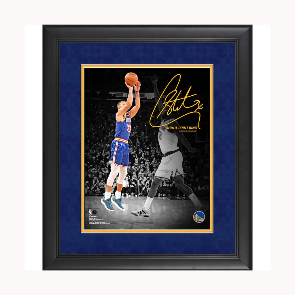 Stephen Curry Golden State Warriors Facsimile Signature Framed 11" x 14" Record-Breaking Three-Point Shot Collage - 5110