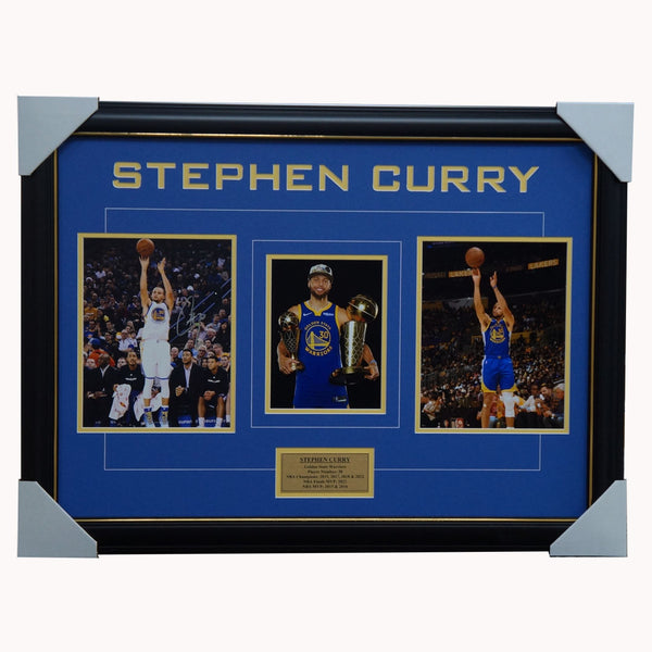 Stephen Curry Golden State Warriors 2022 NBA Finals Champions MVP Framed  Collage Photo