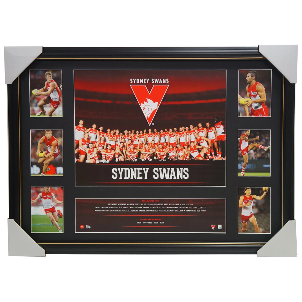 Sydney Swans 2016 Official Afl Team Premiergraph Super Frame Buddy Franklin - 2861