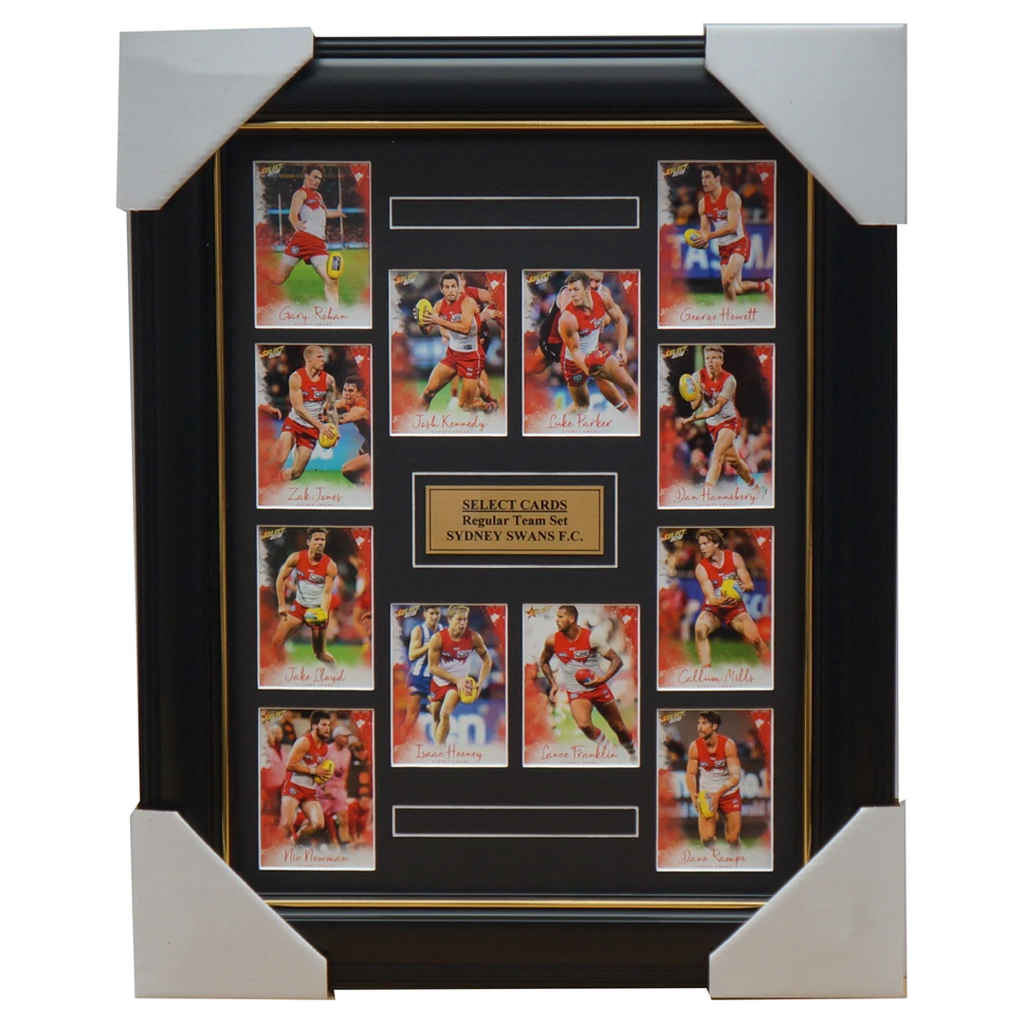 Sydney Swans 2018 Select Card Team Set Framed Josh Kennedy Buddy Franklin Jack - 3367