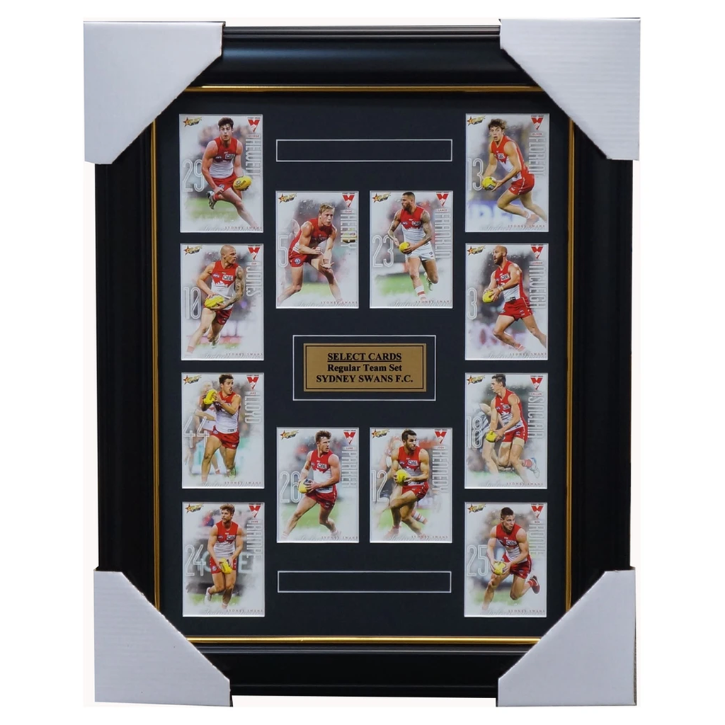 Sydney Swans 2019 Select Card Team Set Framed Josh Kennedy Buddy Franklin Parker - 3621