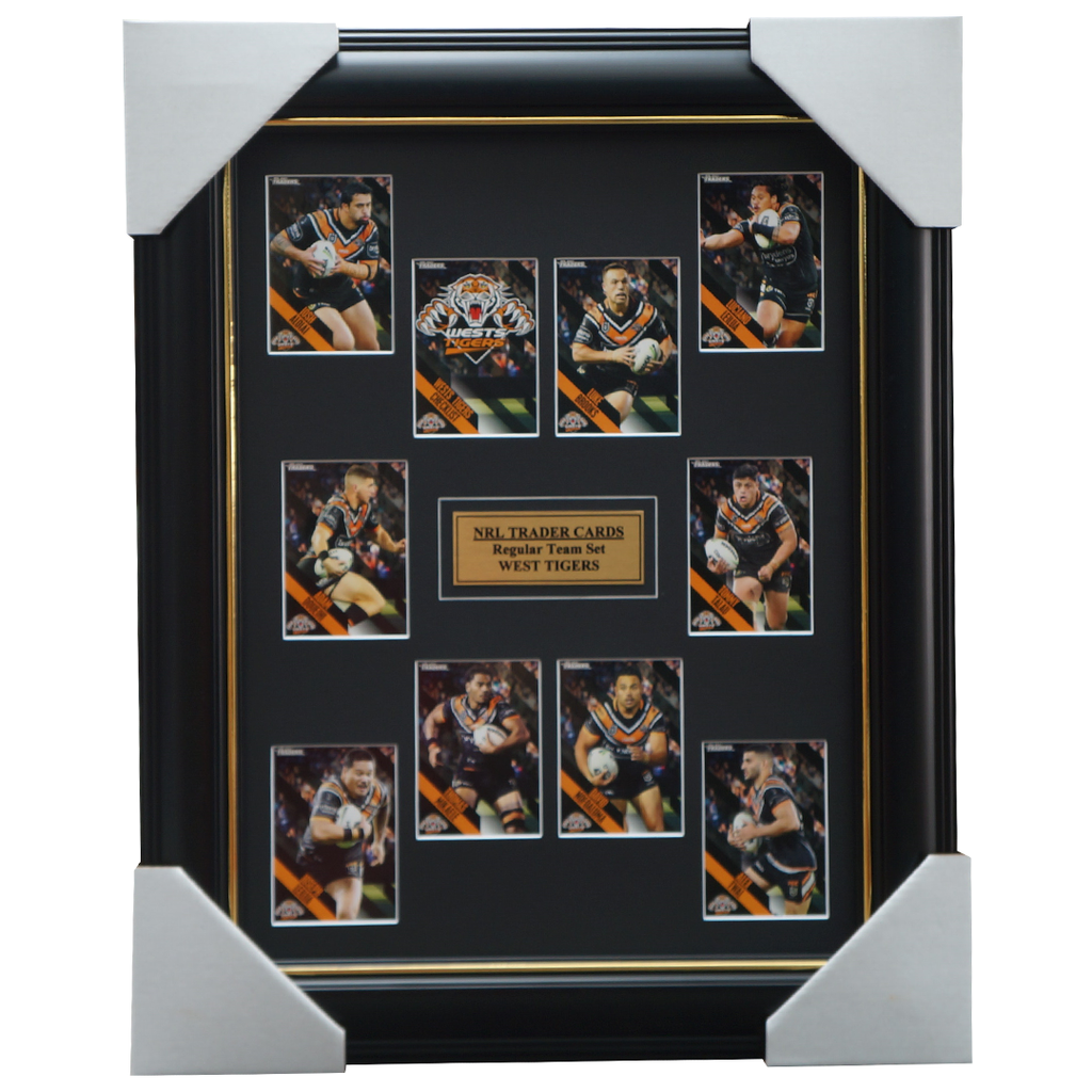 2021 NRL Traders Cards West Tigers Team Set Framed - 4662