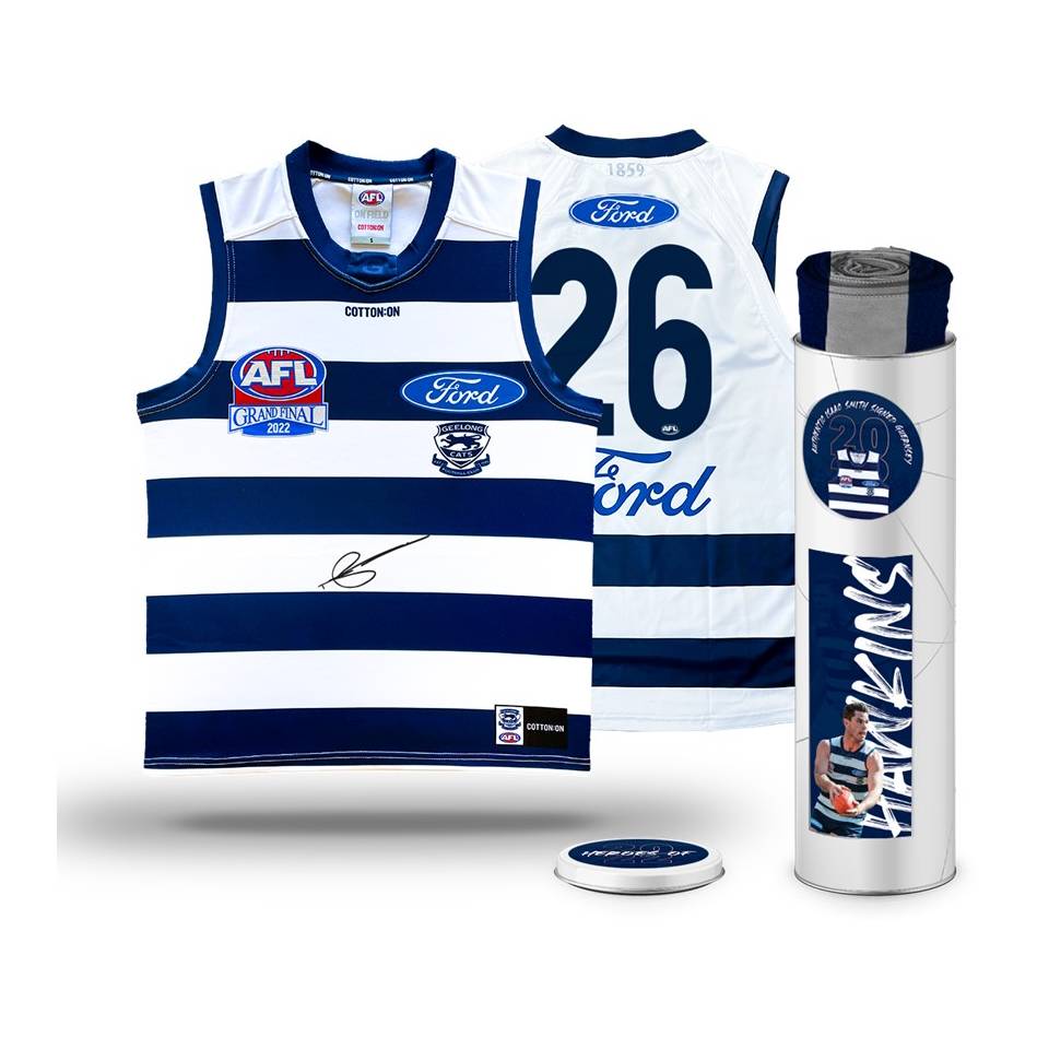 Tom Hawkins Signed Geelong 2022 Official AFL Premiers Jumper - 5361