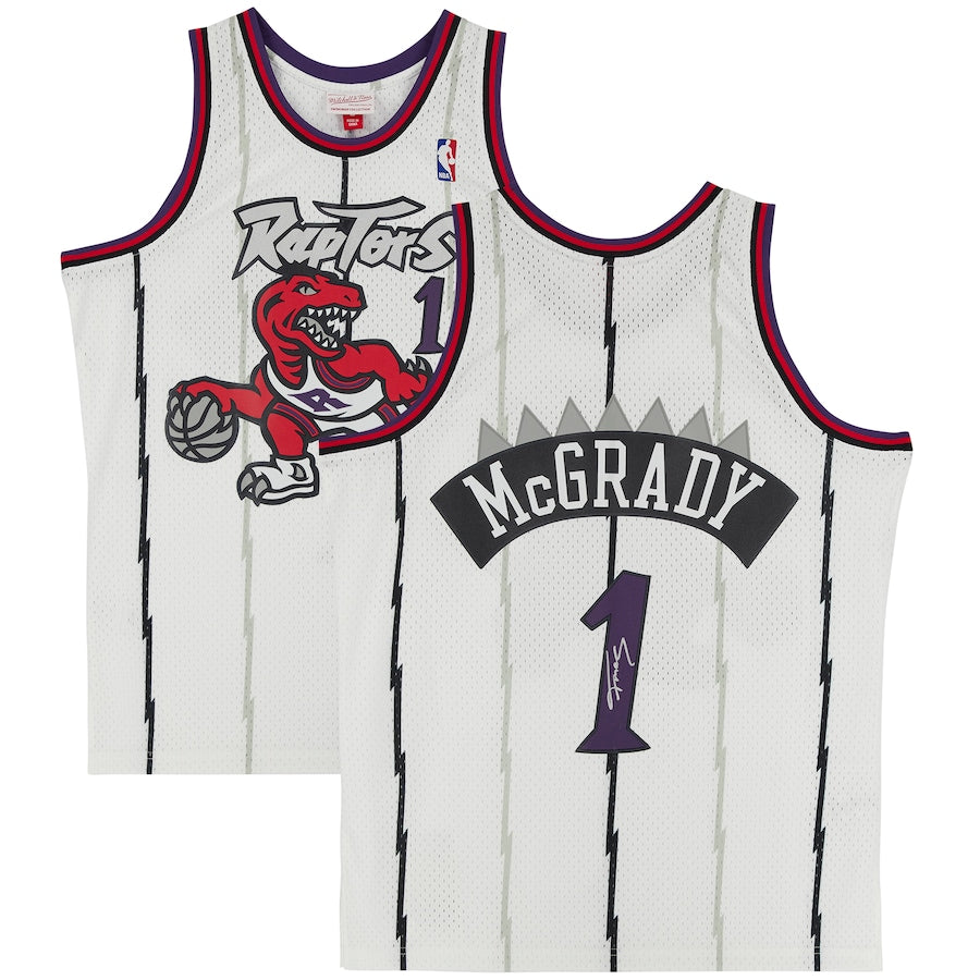 Tracy McGrady Signed White Toronto Raptors Official Fanatics Signed NBA Jersey - 4958