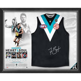 Travis Boak Signed Official Port Adelaide Jumper Framed - 4809