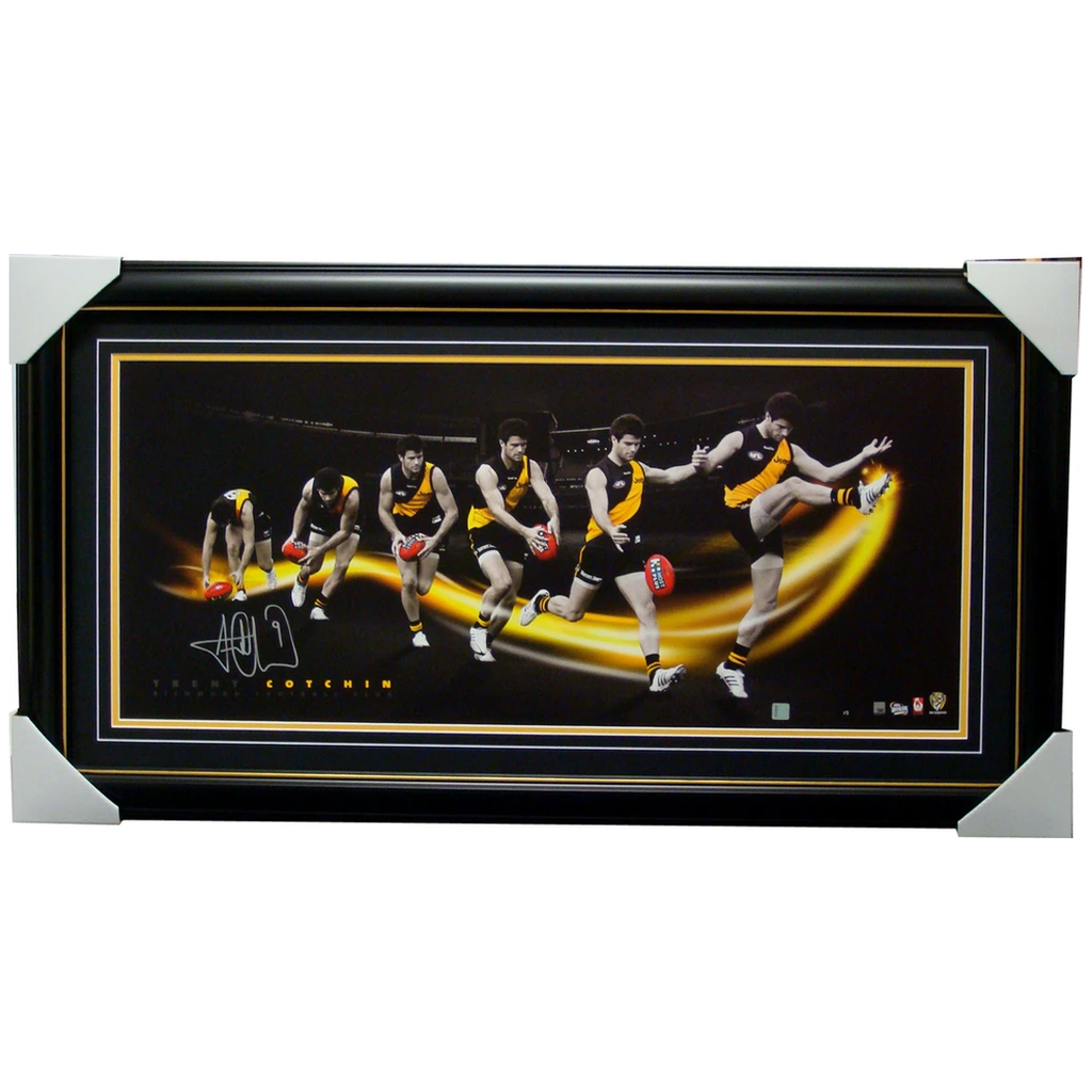 Trent Cotchin Signed Richmond Time Lapse Official Afl Signed Print Framed - 1168