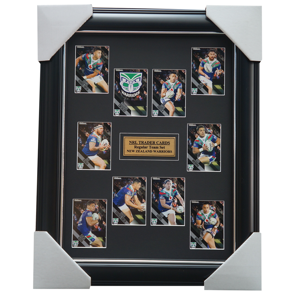 2021 NRL Traders Cards New Zealand Warriors Team Set Framed - 4654